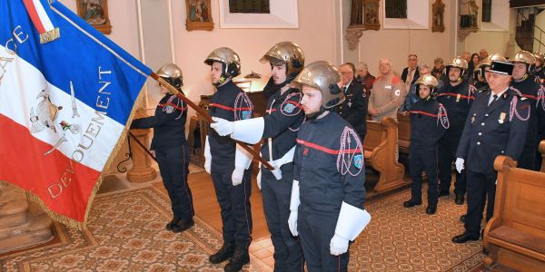 Les sapeurs-pompiers de Sarralbe et du Val-de-Guéblange célèbrent leur Sainte-Barbe