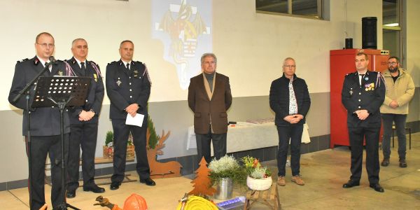 Les sapeurs-pompiers de Sarralbe et du Val-de-Guéblange célèbrent leur Sainte-Barbe