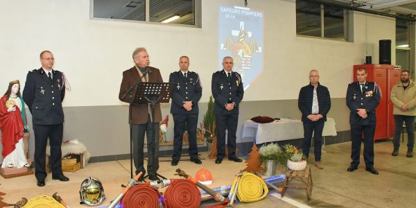 Les sapeurs-pompiers de Sarralbe et du Val-de-Guéblange célèbrent leur Sainte-Barbe